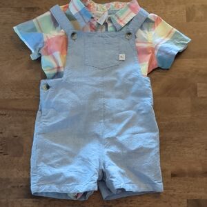 Tommy Bahama Light Blue Kids Overalls